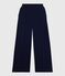 Pantaloni in cotone donna blu SMOKING