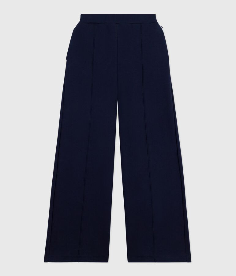Pantaloni in cotone donna blu