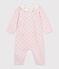 Tutina in maglia di misto lana e cotone tinta unita con colletto neonata BARELY