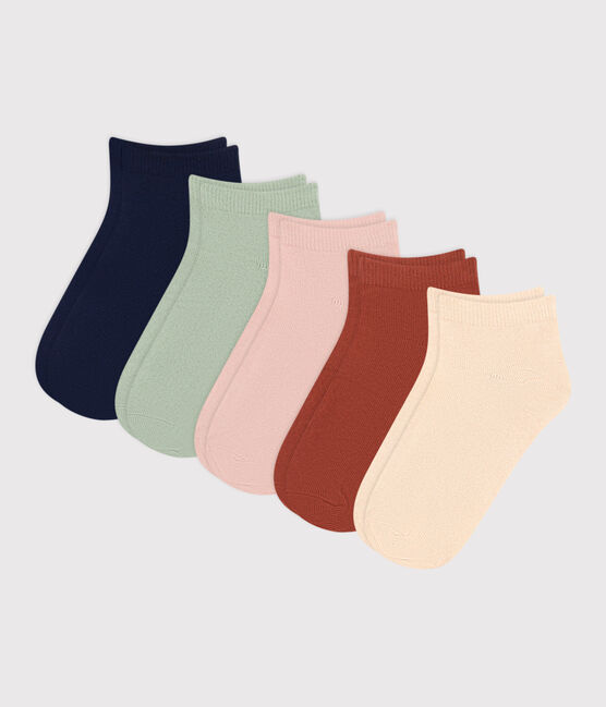 5 paia di calzini bambino in cotone tinta unita variante 1