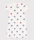 Camicia da notte in cotone con cuori stampati bambina