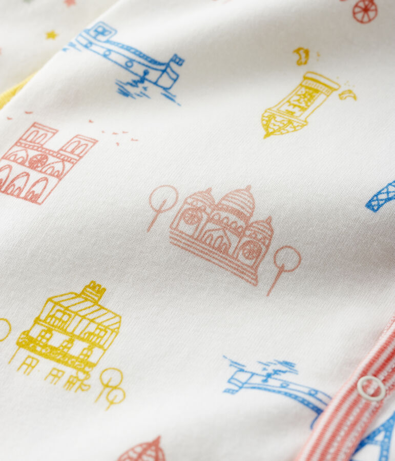 Confezione da 2 tutine pigiama Parigi e stelle in cotone multicolore