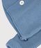 Cardigan in maglia di cotone a punto legaccio tinta unita neonato blu