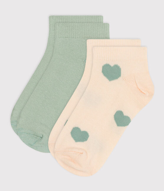 2 paia di calzini bambino in cotone a cuori variante 1