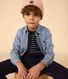 Camicia bambino in denim leggero