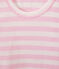 Canotta donna in costina originale 1x1 rosa BABYLONE/bianco MARSHMALLOW