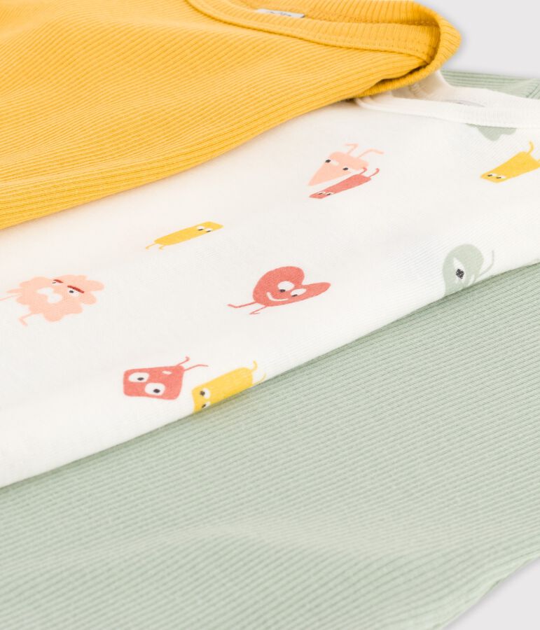 Confezione da 3 body manica corta in cotone e Lyocell variante 1