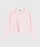 Cardigan tricot in cotone bambina rosa MINOIS