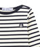 Marinière bambino beige COQUILLE/blu SMOKING