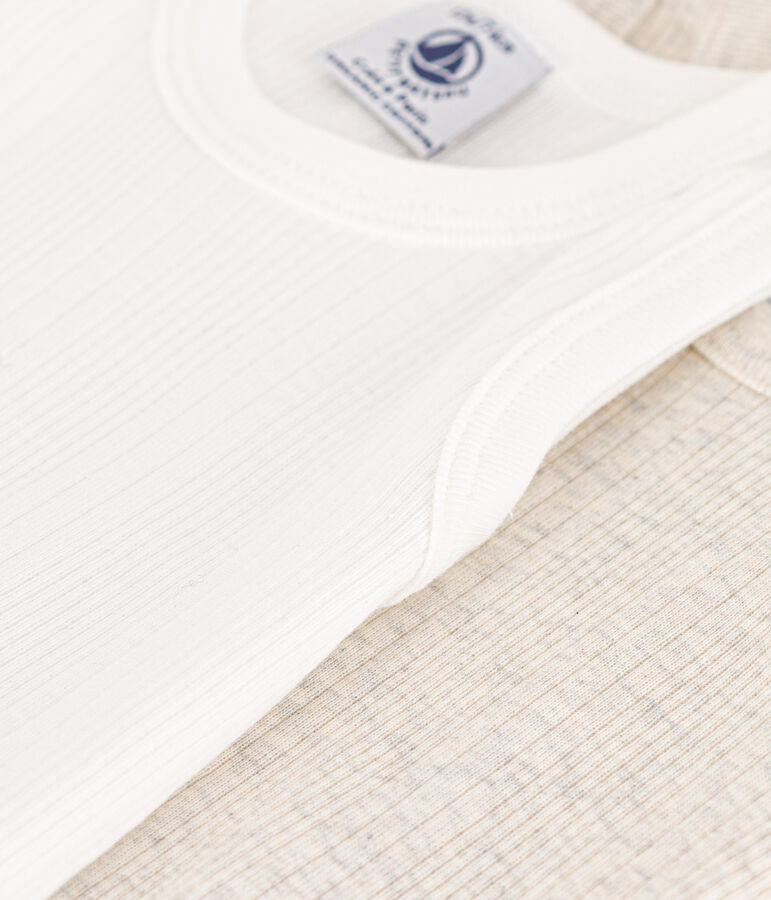 Confezione da 2 body a canotta in costina lavorata in cotone multicolore