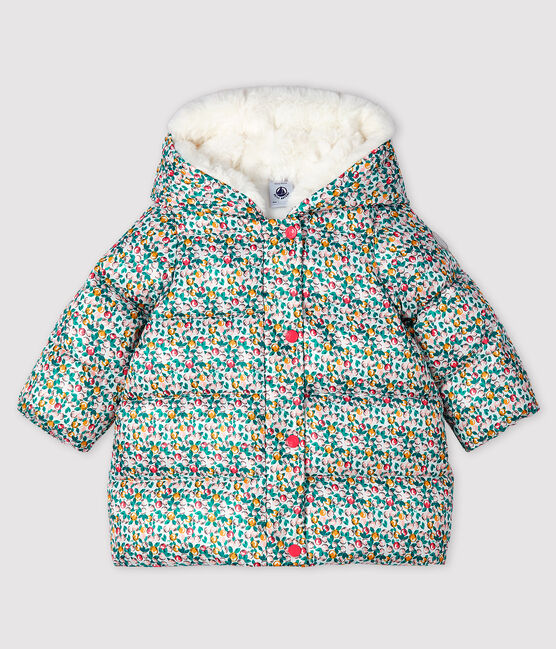 Piumino trapuntato bebè femmina bianco MARSHMALLOW/bianco MULTICO