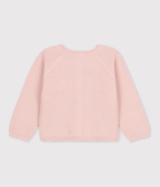Cardigan in cotone bambina rosa SALINE