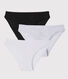 Confezione da 3 slip in cotone leggero Donna