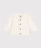 Cardigan in cotone neonato bianco MARSHMALLOW