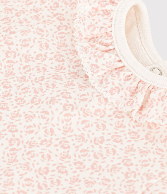 Body in cotone a manica corta e con colletto MARSHMALLOW/ PANTY