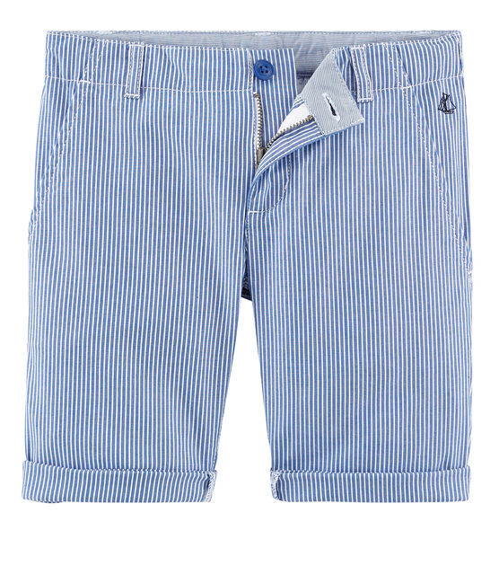 Bermuda bambino blu SURF/bianco ECUME
