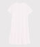 Camicia da notte pois rosa bambina-donna in cotone bianco MARSHMALLOW/rosa GRETEL
