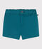 Shorts in serge tinta unita neonato verde DRAGONFLY