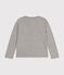 T-shirt a maniche lunghe in cotone bambino  grigio CHATON CHINE