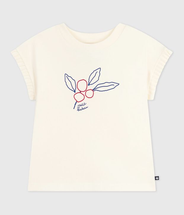 T-shirt a maniche corte con stampa bambino MILK