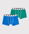 Confezione da 2 boxer ragazzo in cotone biologico e elastan variante 1