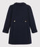 Cappotto in tubique bambina blu SMOKING