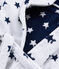 Accappatoio bambino in spugna bianco MARSHMALLOW/blu MEDIEVAL
