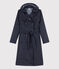 Trench con cappuccio donna blu SMOKING