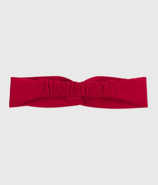 Fascia in velluto bambina rosso TERKUIT