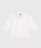 Camicia in cotone tinta unita neonato bianco ECUME