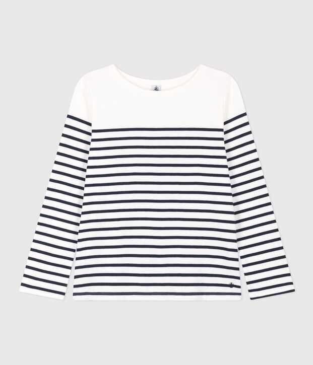 Marini&egrave;re in cotone Donna bianco/blu