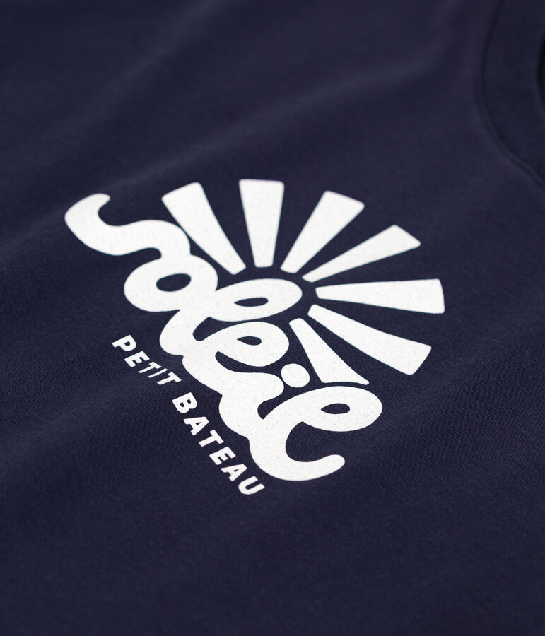 T-shirt donna Le Droit in cotone tinta unita blu SMOKING