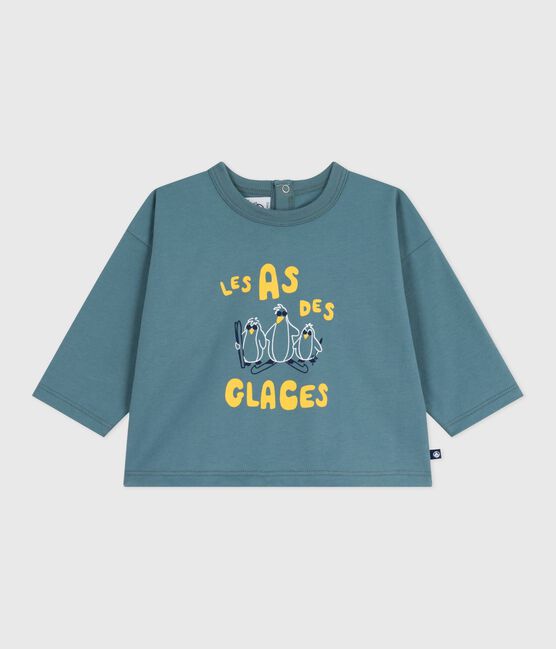 T-shirt a maniche lunghe in cotone con motivo gatto neonato GOBELIN