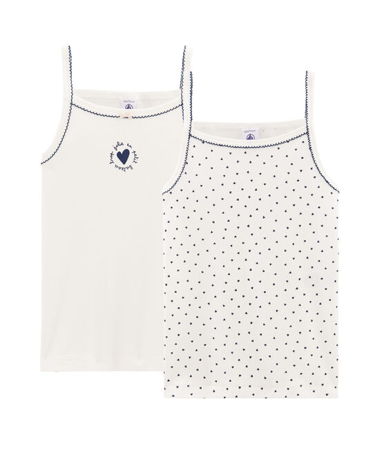 Duo canottiere con spalline bambina variante 1