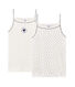 Duo canottiere con spalline bambina