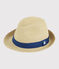 Cappello di paglia bambina-bambino blu NATUREL CLAIR