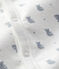 Combisac da neonato fantasia koala a costine bianco MARSHMALLOW/bianco MULTICO