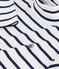 Pullover in cotone a righe bambina bianco/blu