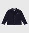 Cardigan in cotone tinta unita bambino blu SMOKING