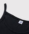 Abito con spalline iconico in cotone Donna nero NOIR