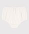 Slip bloomer neonato in pizzo sangallo bianco MARSHMALLOW