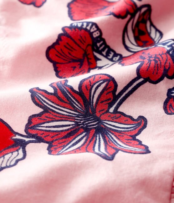 Abito senza maniche bebè femmina fantasia rosa MERVEILLE/bianco MULTICO
