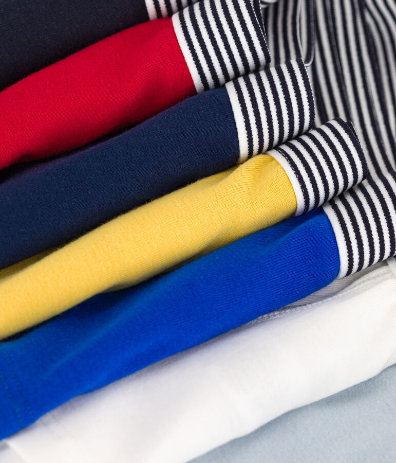 Confezione da 7 boxer a tinta unita in cotone bambino variante 1