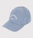 Cappellino Petit Bateau in denim bambino unisex 