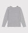 Pullover marinaro in cotone a righe donna bianco MARSHMALLOW/blu SMOKING