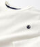 T-shirt in cotone biologico bambina / bambino bianco MARSHMALLOW