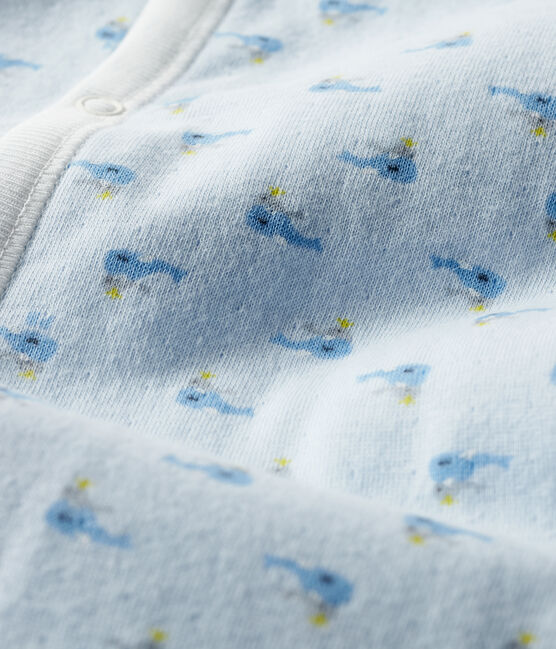 Combisac bebè a costine blu FRAICHEUR/bianco MULTICO
