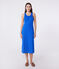 Abito canotta lungo in cotone donna blu PERSE