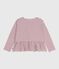 Marinière in cotone bambina rosso MILK/ AMARANTE