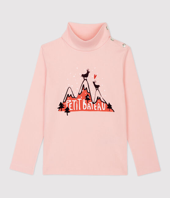Sottogiacca in cotone bambina rosa MINOIS